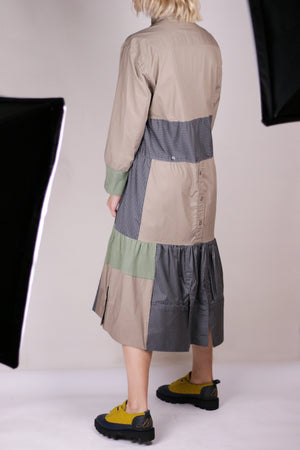 ARWEN dress brown & gray